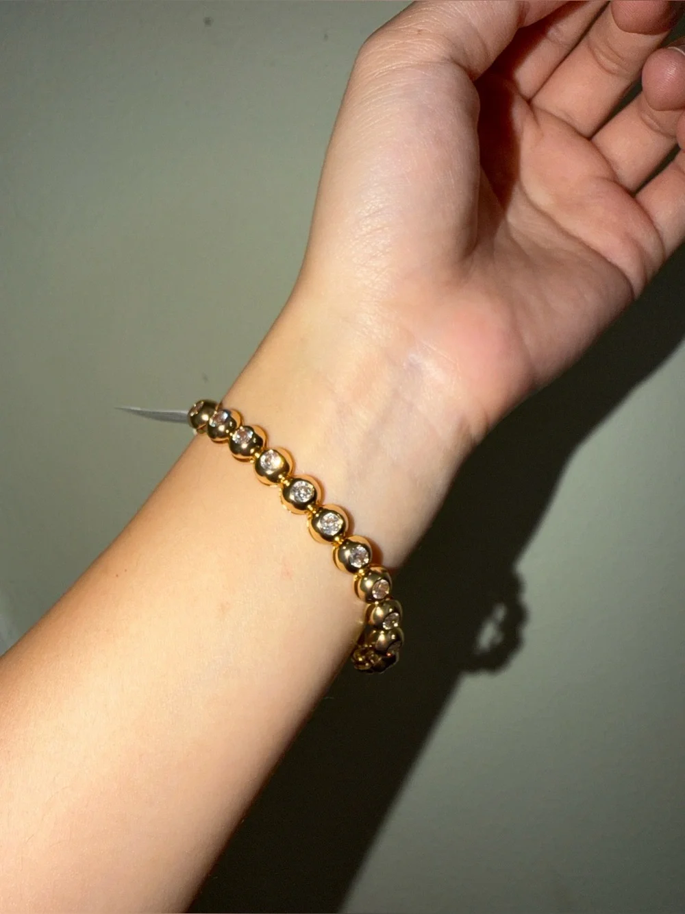 Crystal tennis bracelet